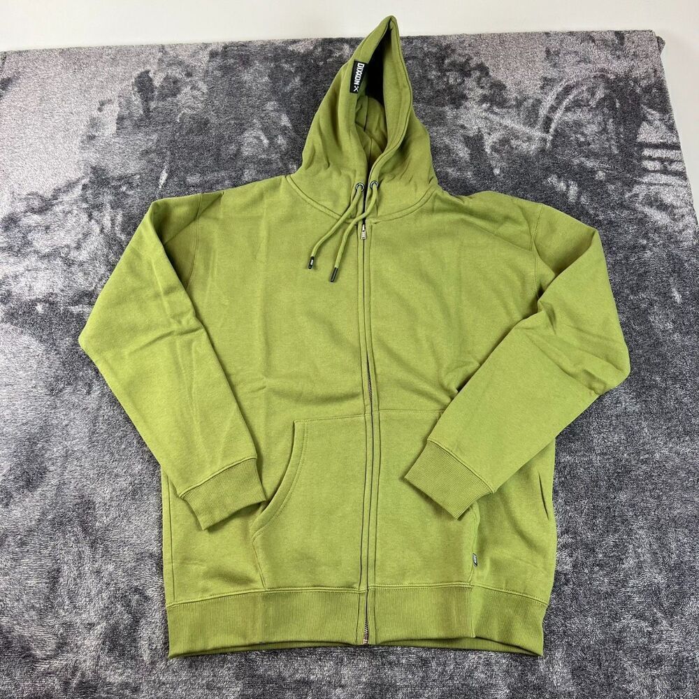 Dixxon Flannel Co Full Zip Hooded Jacket Sweatshirt Fleece Men's M Green NWT